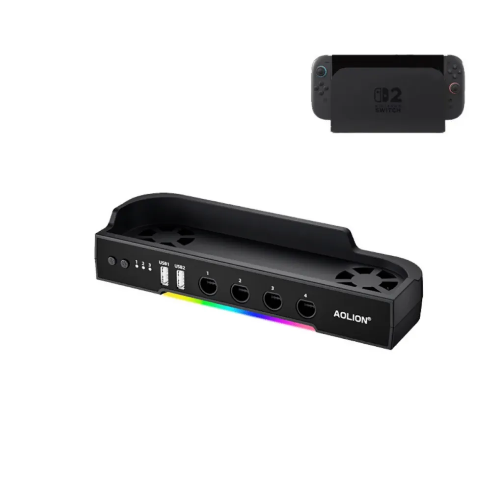 Rashladna baza s RGB-om, hubom i držčem za Nintendo Switch 2