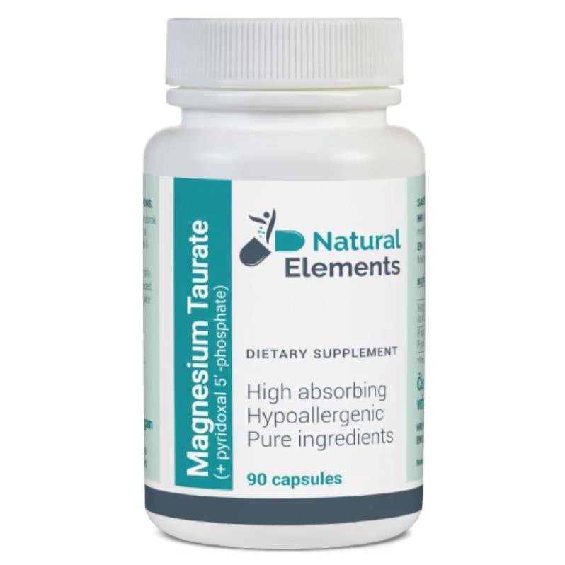 Magnezijev Taurat Natural Elements, 90 kapsula