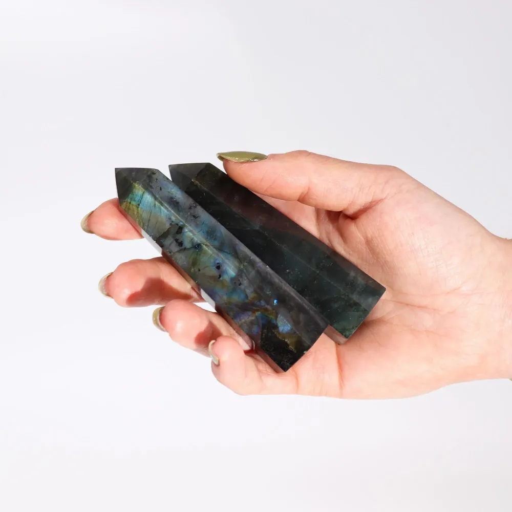 Kristalna točka labradorita, Madagaskar 100x28mm