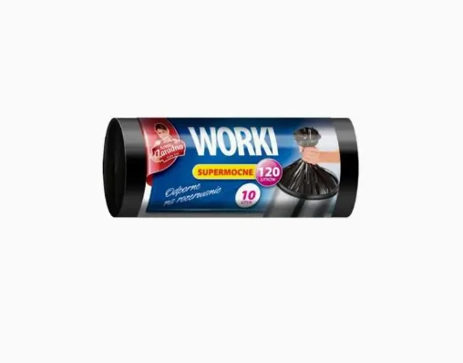 Vreće za smeće – 120L, crne, 10 kom (LDPE)