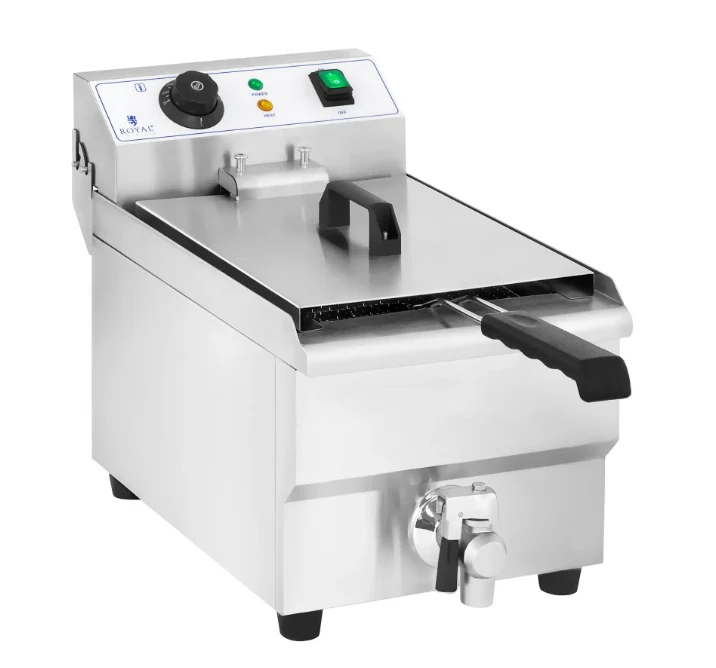 Električna friteza 10 L s odvodnom slavinom – Royal Catering 3000 W
