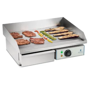 Električni roštilj s glatkom pločom 55 cm – Royal Catering 3.0 kW 🔥