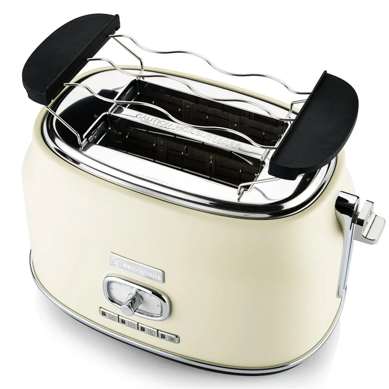 Westinghouse Retro White 2 Slice toster