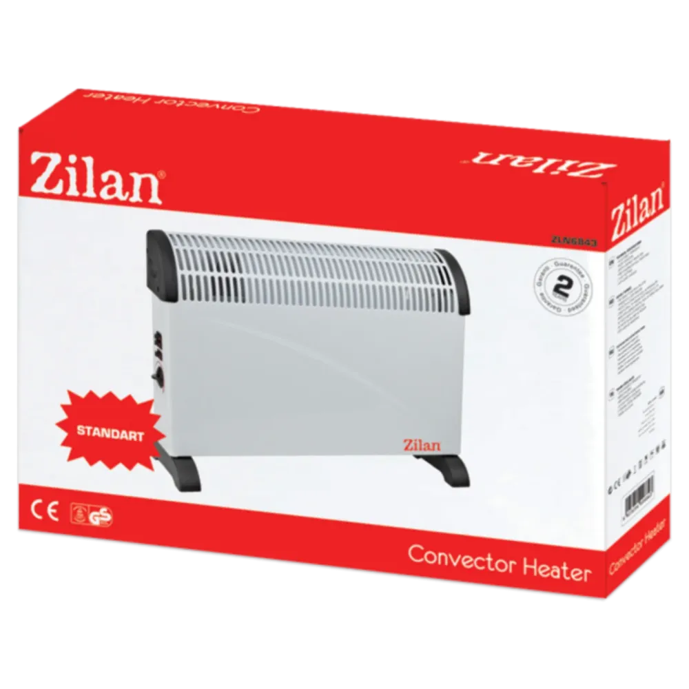 Zilan Grijalica, konvektor, 2000 W, podesiv termostat, crna - ZLN6843/BK