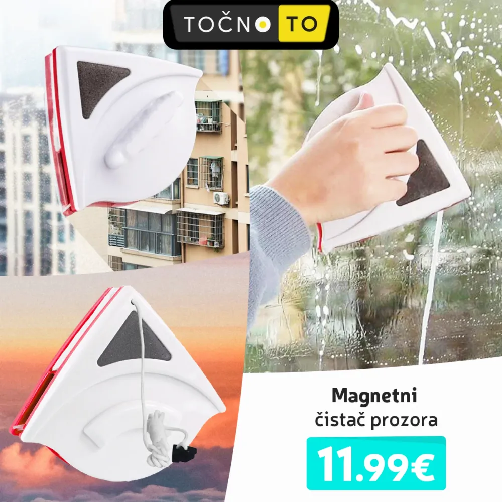 MAGNETNI OBOSTRANI ČISTAČ STAKLENIH POVRŠINA