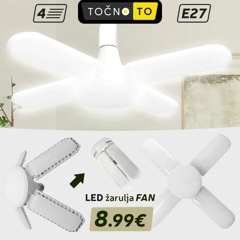 QUATTRO LED ŽARULJA- 4 kraka