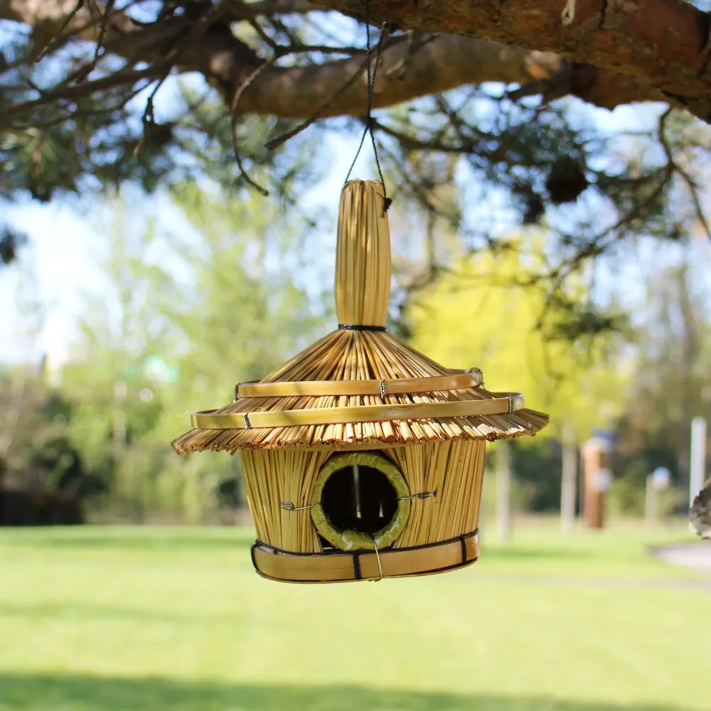 Bird Box morska trava mala okrugla 17x17cm