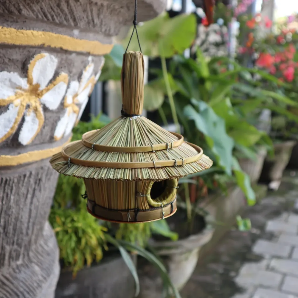 Bird Box morska trava mala okrugla 17x17cm