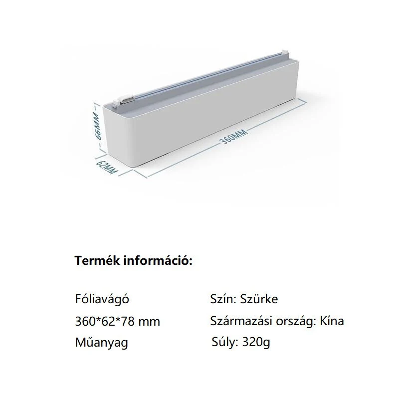Blux rezač i dozer za kuhinjsku foliju – za rezanje prozirne i aluminijske folije