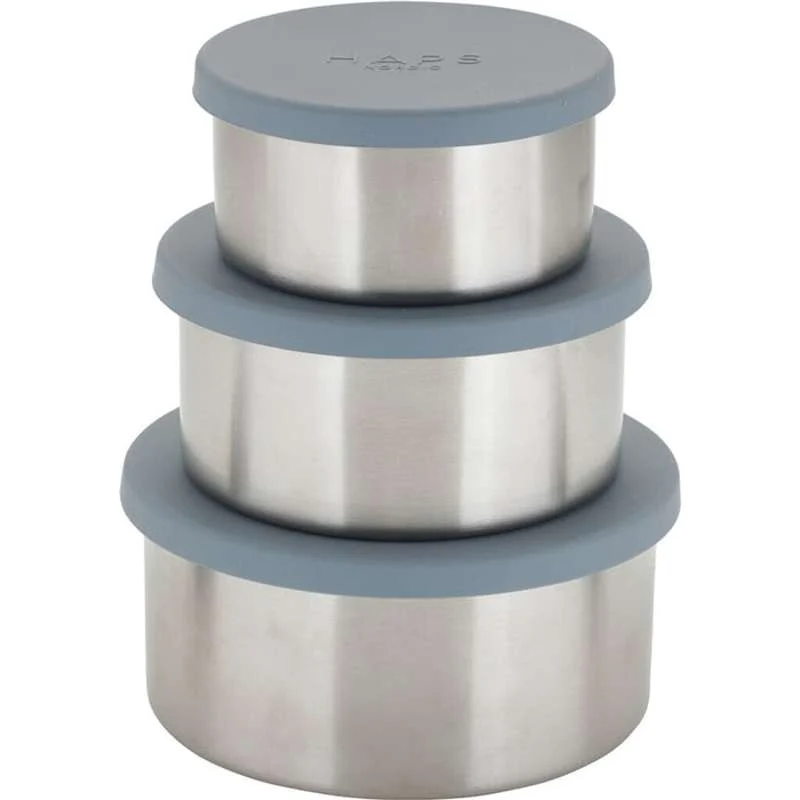 Haps Nordic Čelične Trio posude - Velike - Ocean 2-Year Warranty