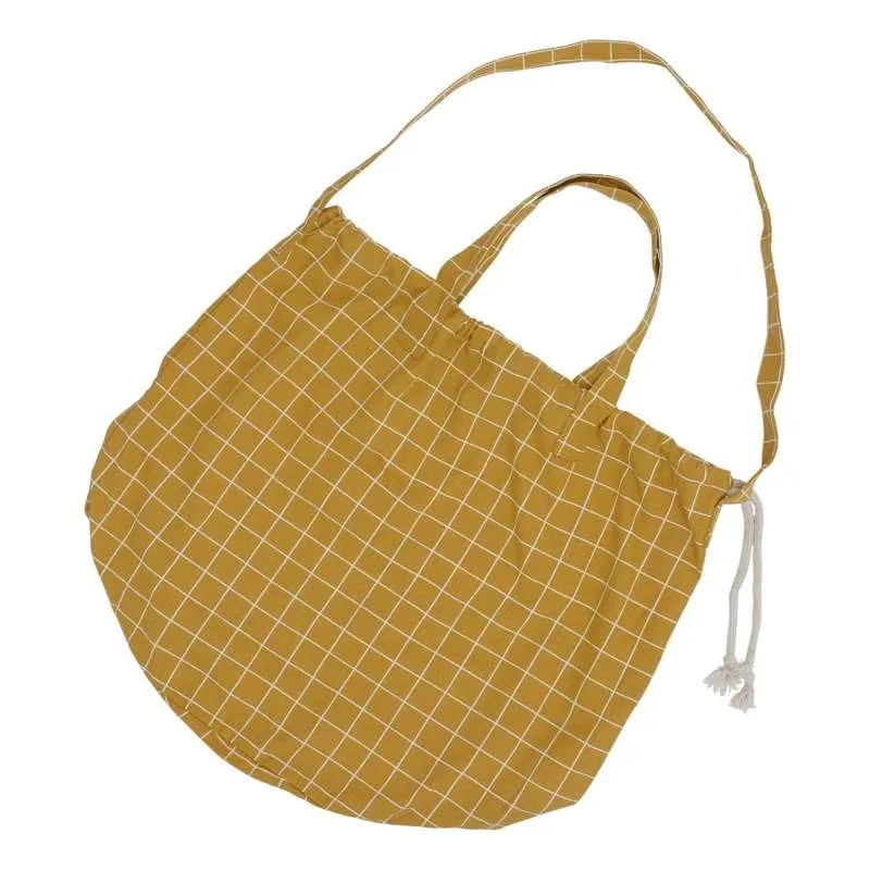 HAPS Nordic Mrež za kupovinu s vezanjem - Mustard Check