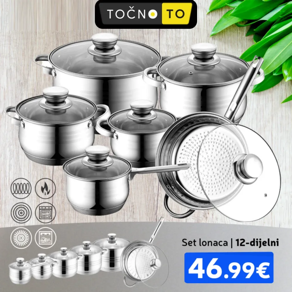 12-dijelni SET LONACA