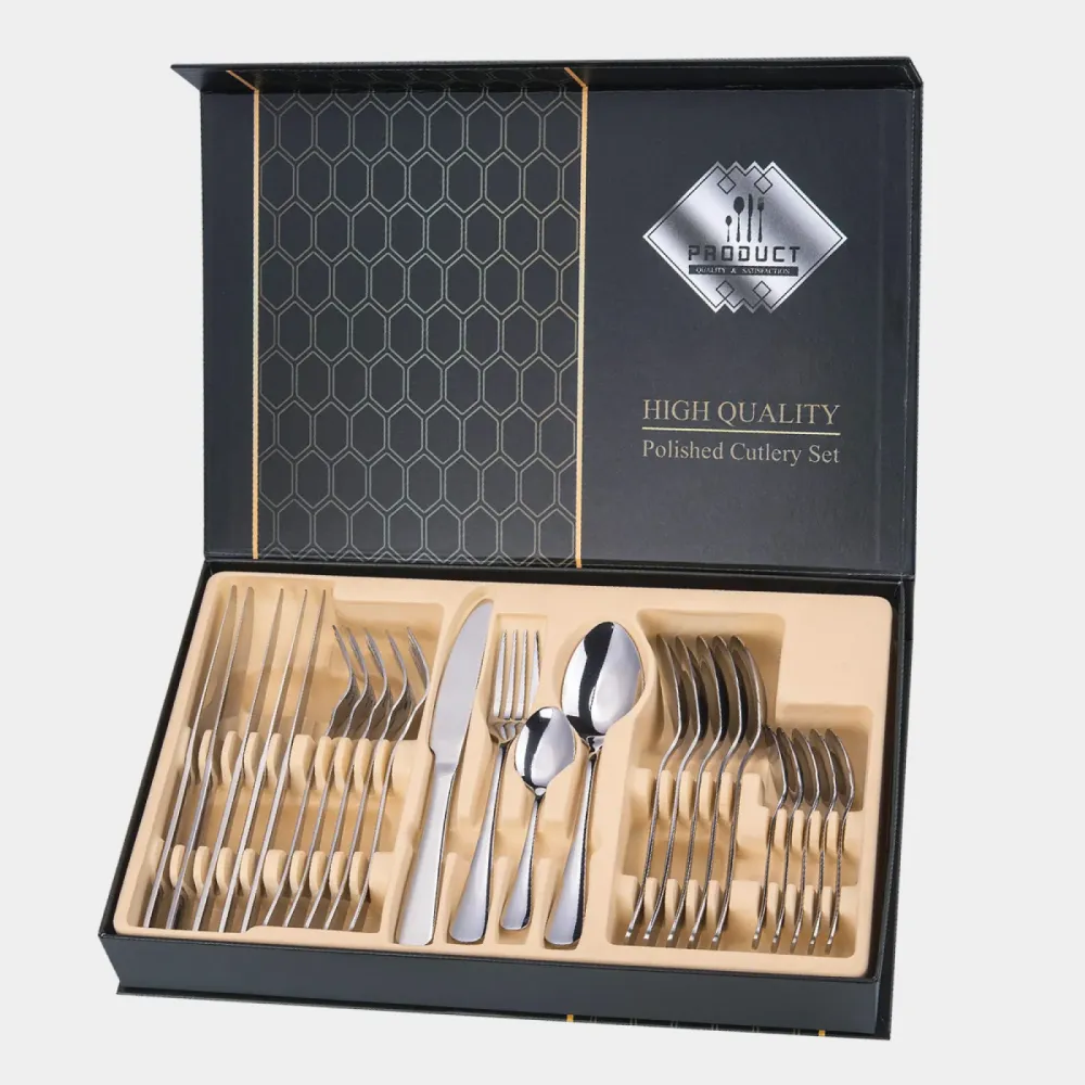 SET LONACA (12-DIJELNI) + SET PRIBORA ZA JELO (24-DIJELNI)