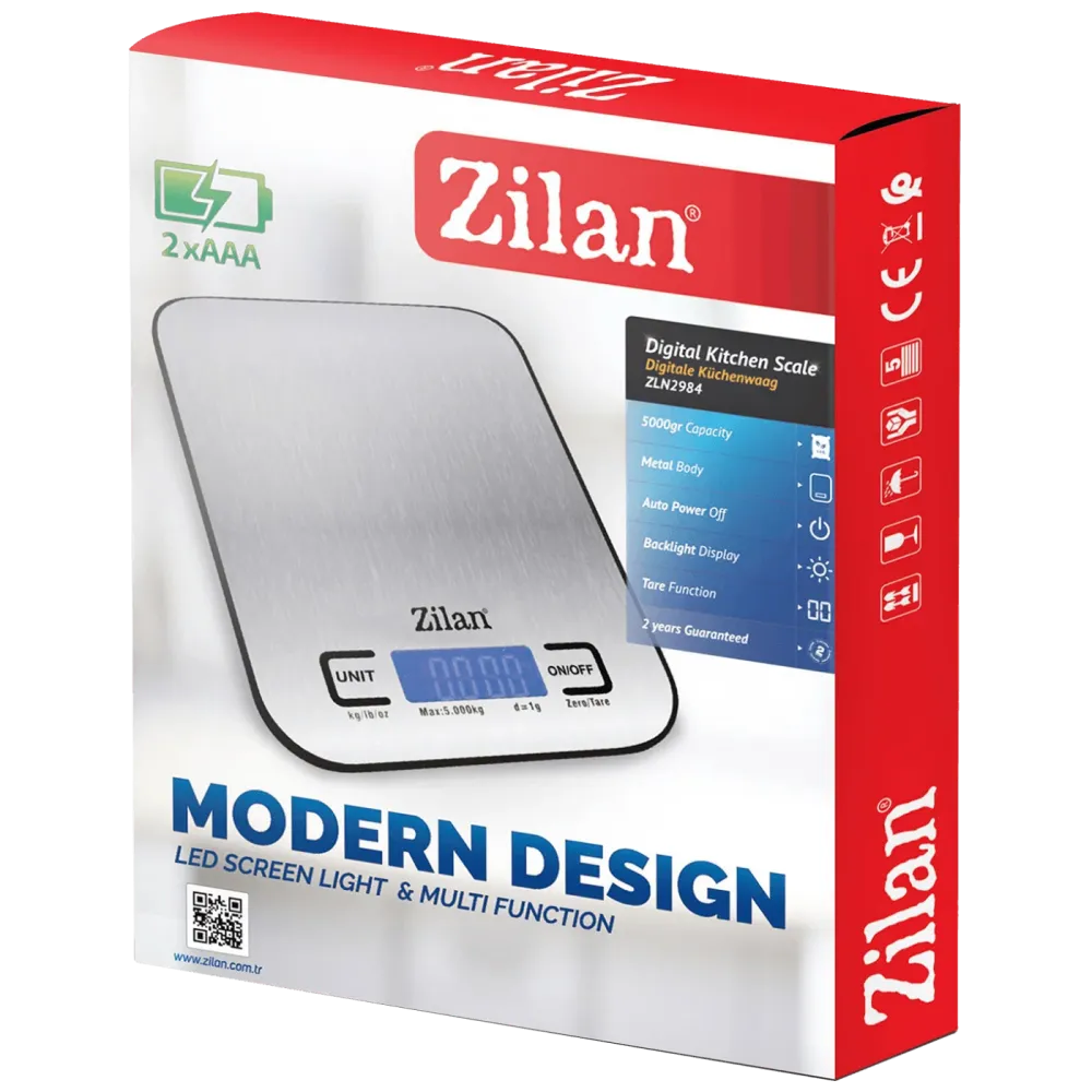 Zilan Vaga kuhinjska, do 5 kg., INOX - ZLN2984