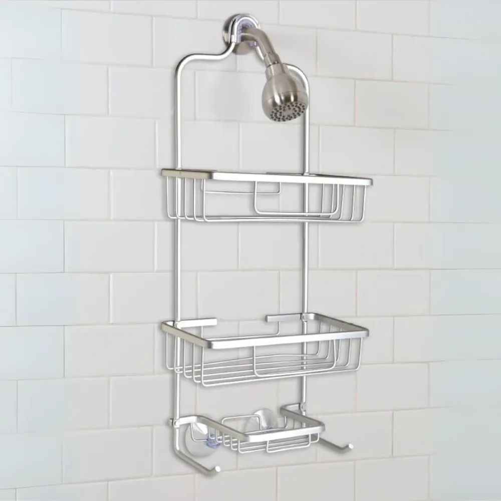 Aluma Shower Caddy Anodized Silver