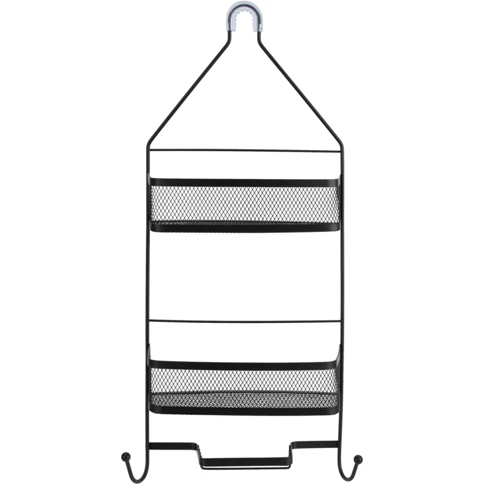 Arise Shower Caddy Mesh Shelves Matte Black