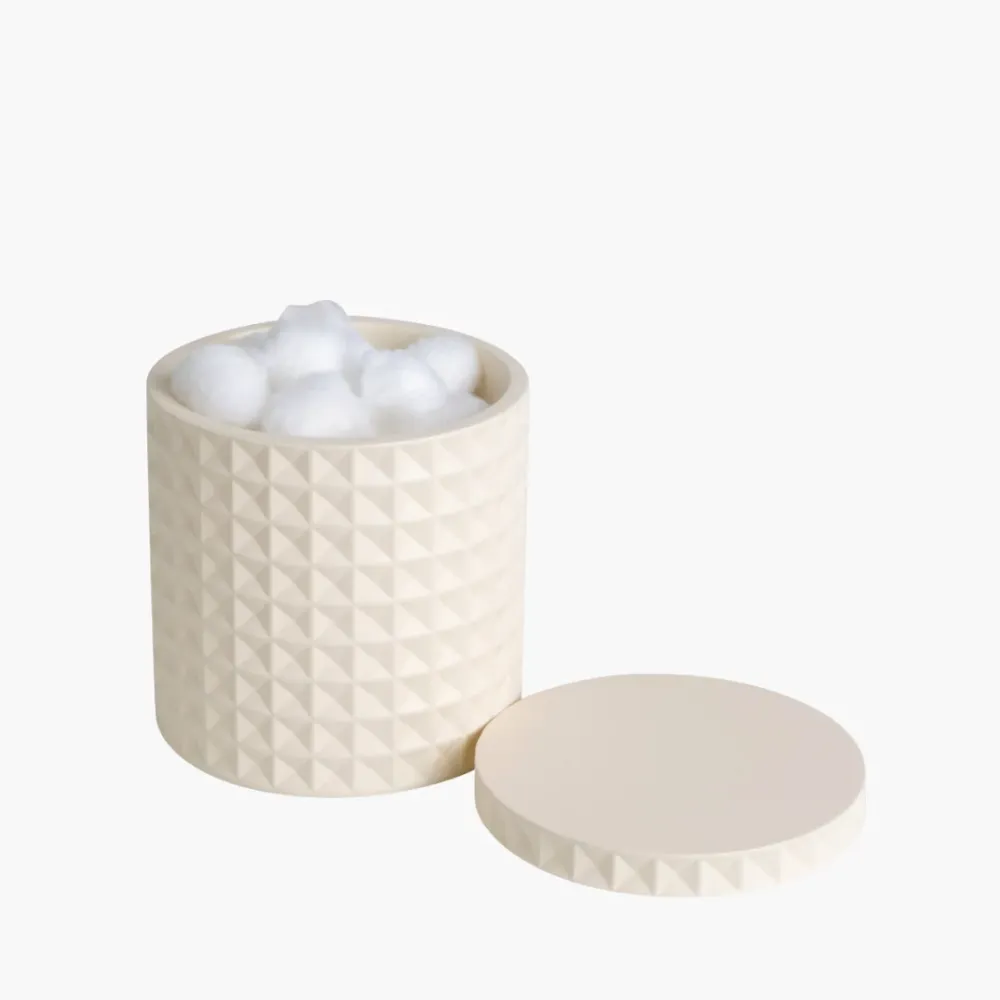 Braemar Cotton Jar Resin Ivory