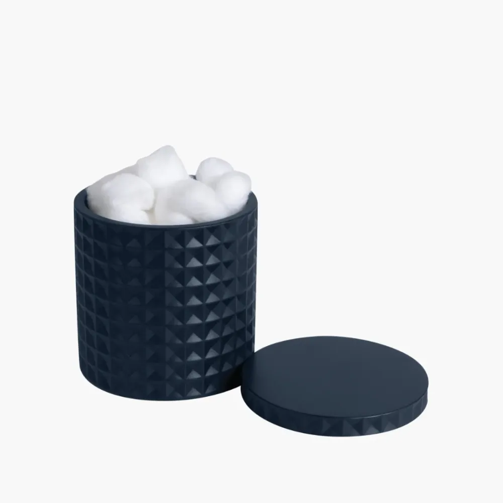 Braemar Cotton Jar Resin Navy Blue