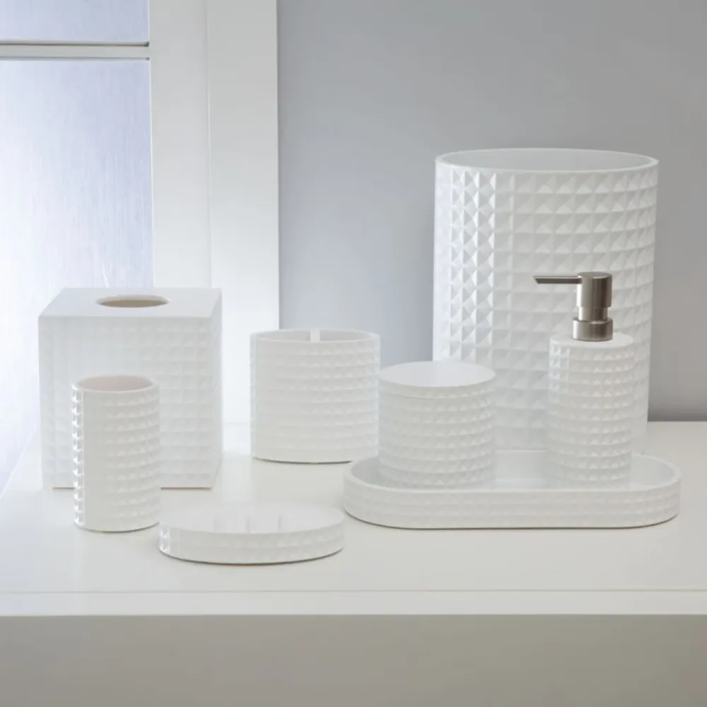 Braemar Cotton Jar Resin White