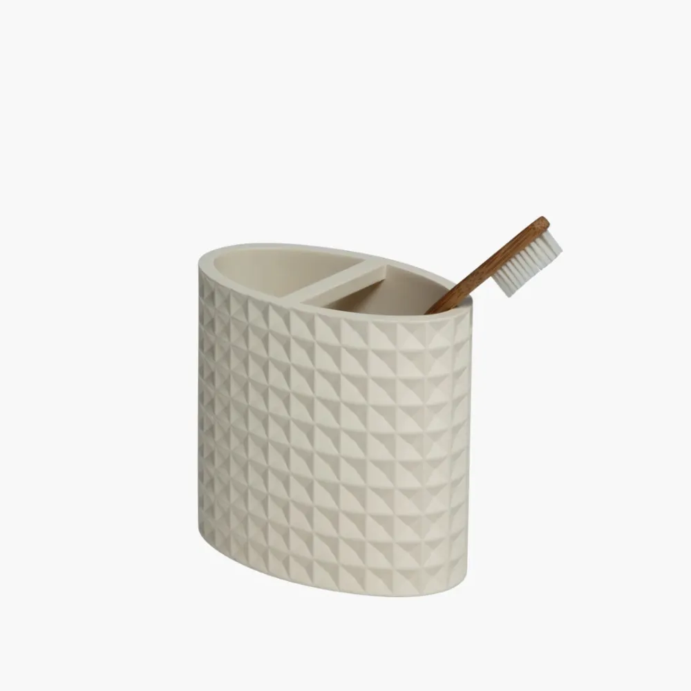 Braemar Toothbrush Holder Resin Ivory