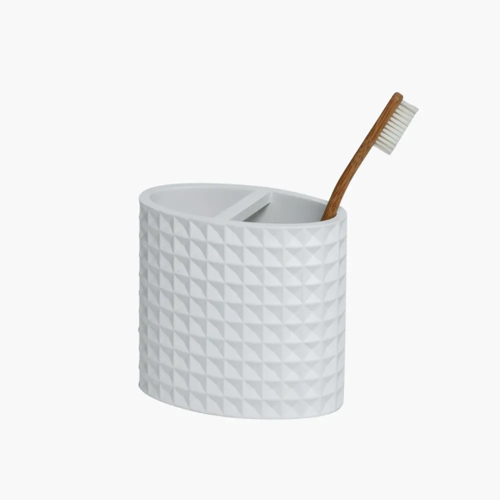 Braemar Toothbrush Holder Resin White