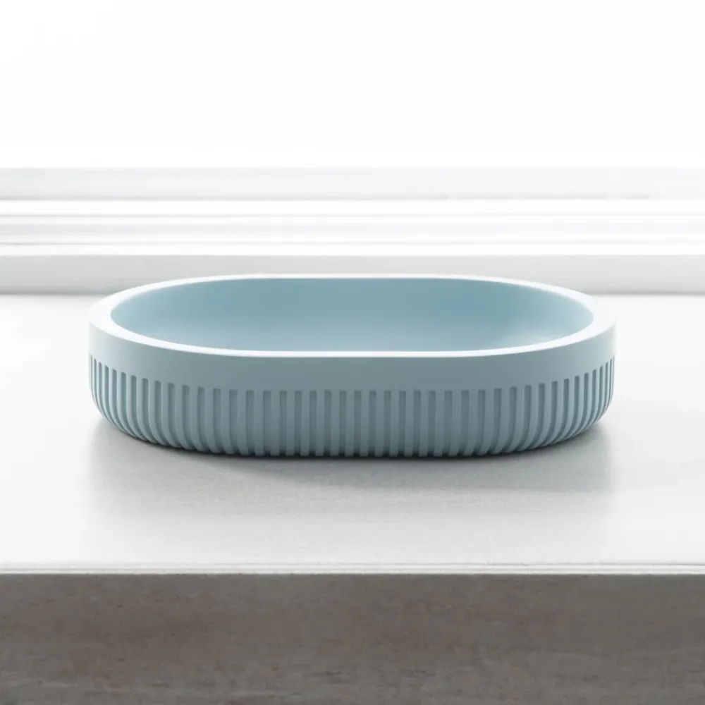 Corbett Soap Dish Resin Blue