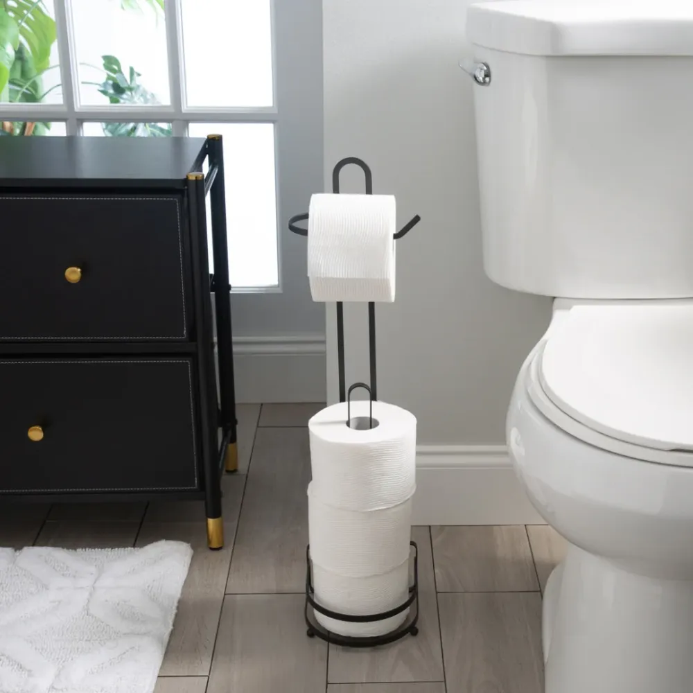 Earl Toilet Paper Holder Metal Black