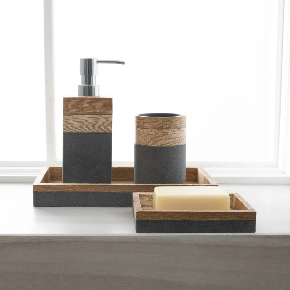 Kenora Tray Resin Grey/Brown