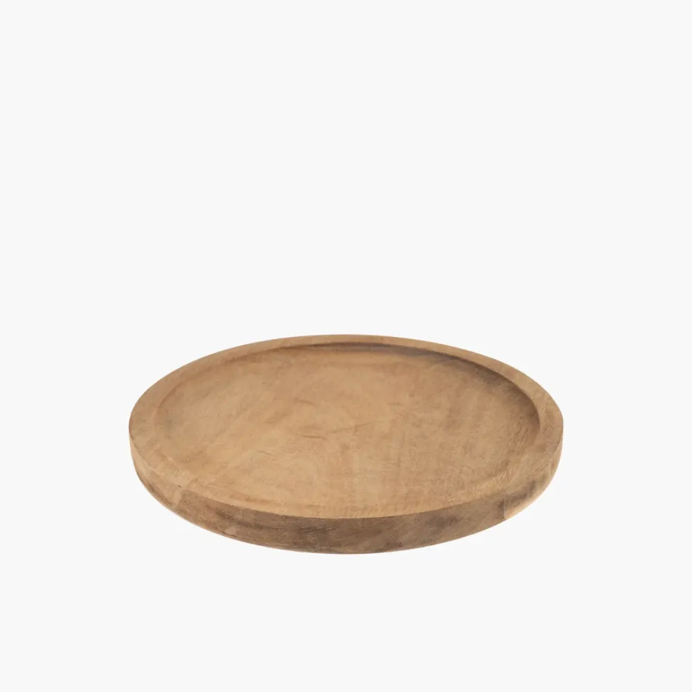 Madera Tray Circular Acacia Wood 20 Dia