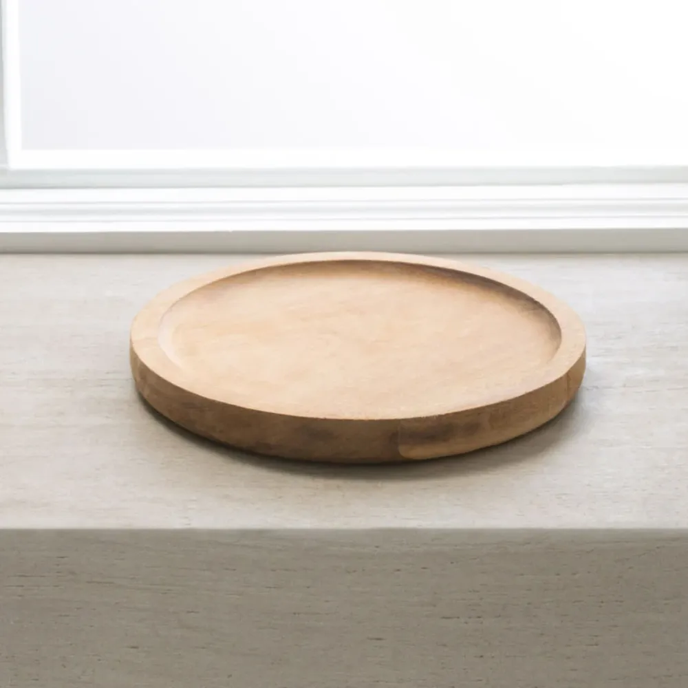 Madera Tray Circular Acacia Wood 20 Dia
