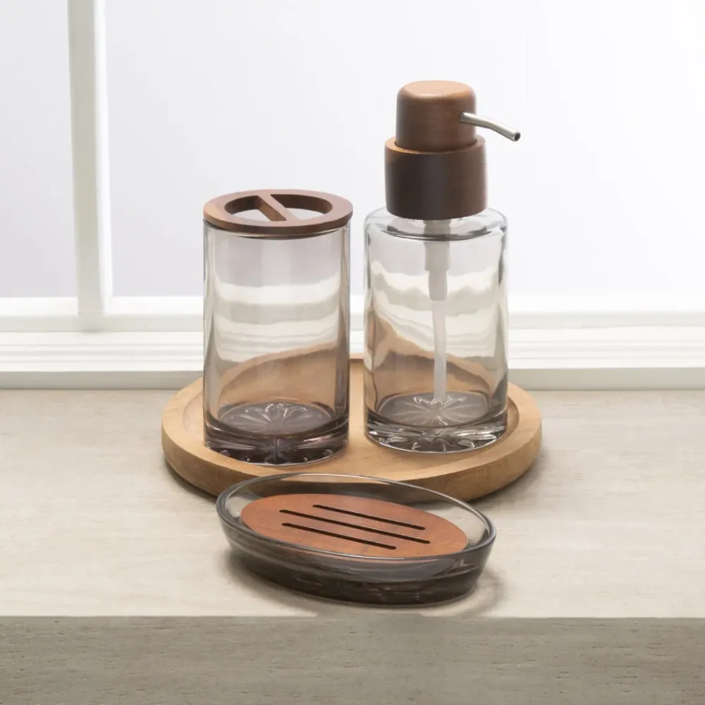 Madera Tray Circular Acacia Wood 20 Dia