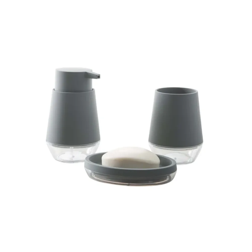 Oslo Lotion Clear Plastic /Soft Touch Finish Black