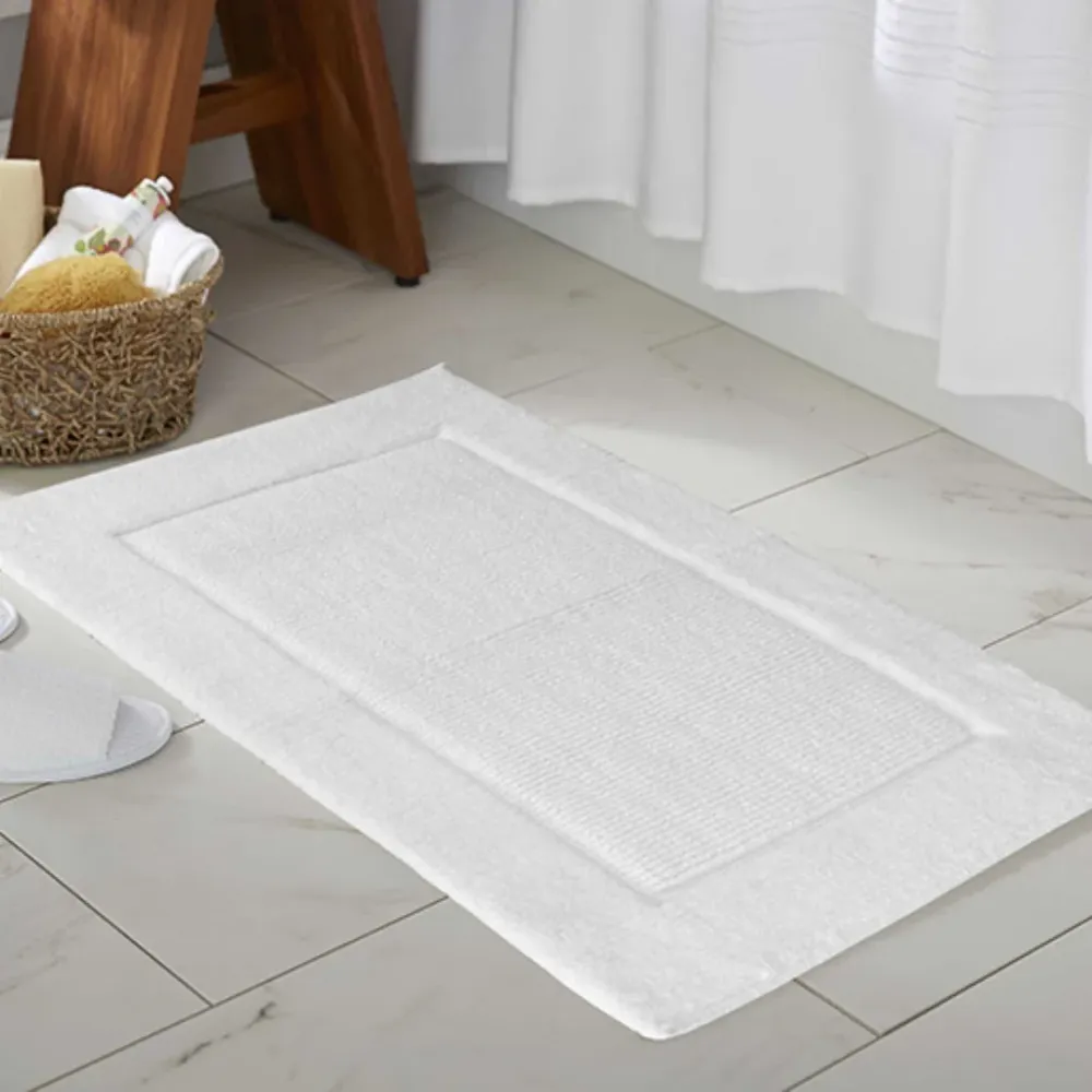 Prima Bath Mat Super Soft Cotton White 21" X 34" Gsm 1820