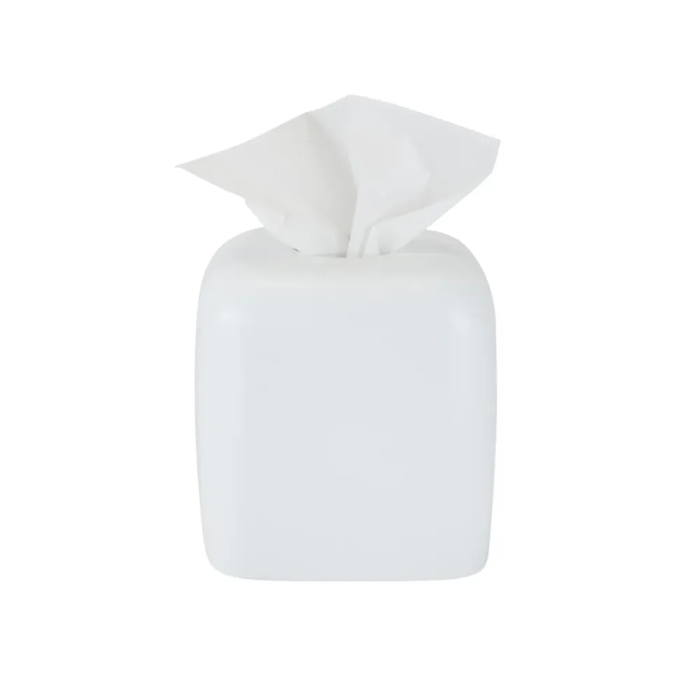 Sophia Resin Tissue Box White