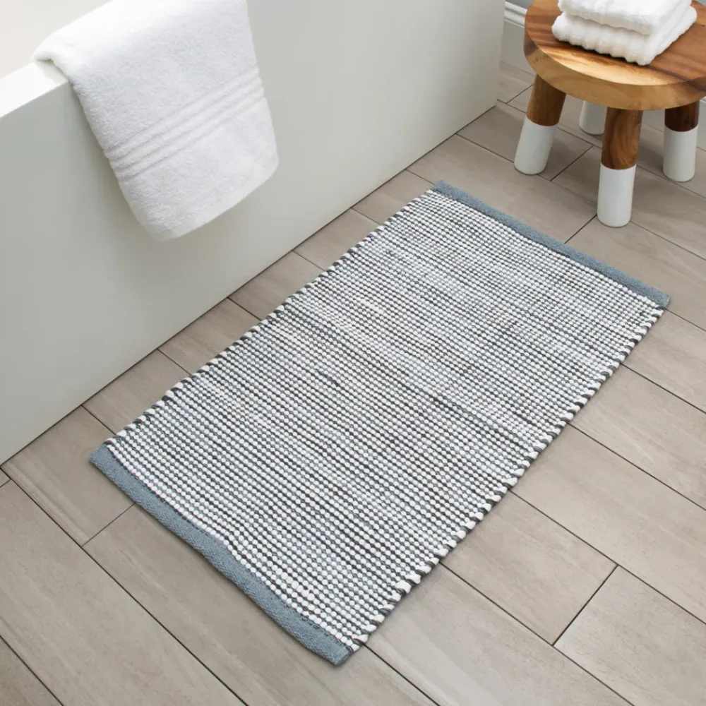 Toledo Bath Mat 100% Cotton 20" X 30" Grey