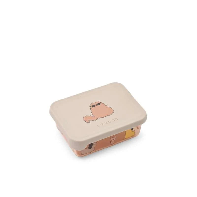 Liewood Ako Tritan Snackboks - Mačke i psi/Pijesak