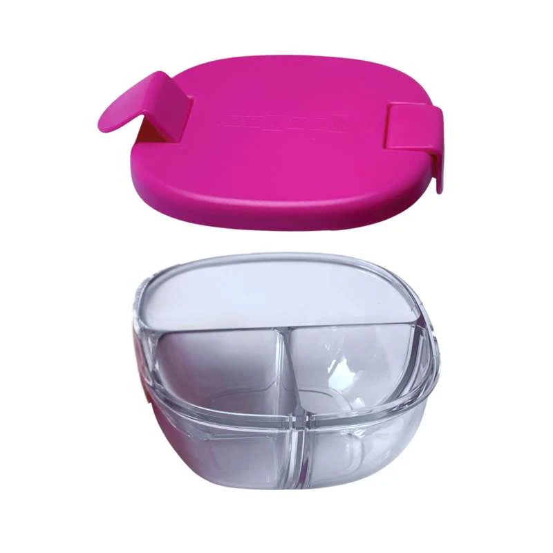 Yumbox Snackbowl - 3 odjeljka - Malina Ružičasta