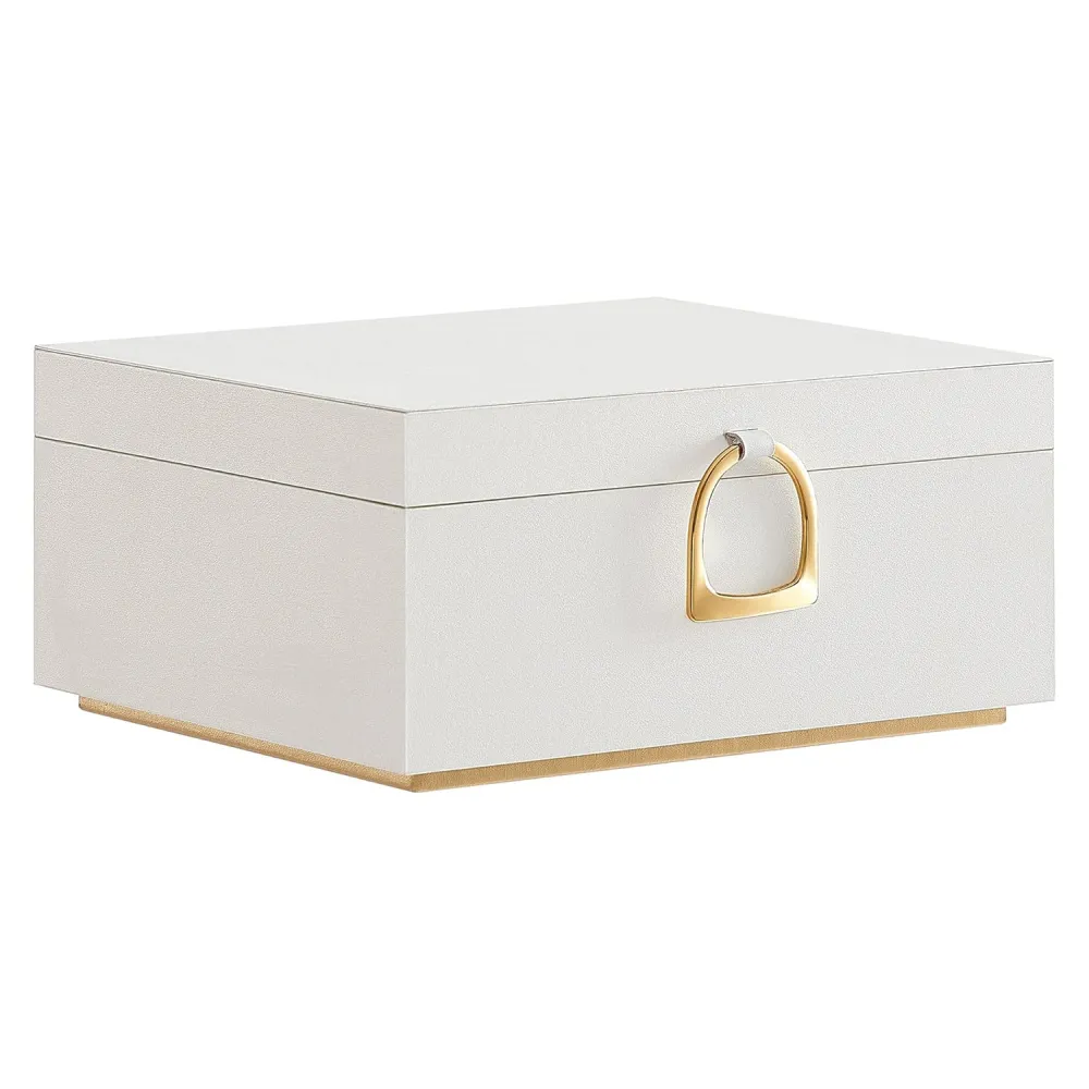 Dvoslojna kutija za nakit s uklonjivom ladicom, 20,5x24x11 cm, boja slonovače