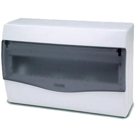 Famatel Kutija za osigurače nadžbuk, 12/14 osigurač, providna, IP40 - 3612-W-M-KN/12-14
