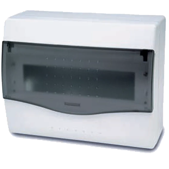 Famatel Kutija za osigurače nadžbuk, 8/10 osigurač, providna, IP40 - 3608-W-M-KN/8-10