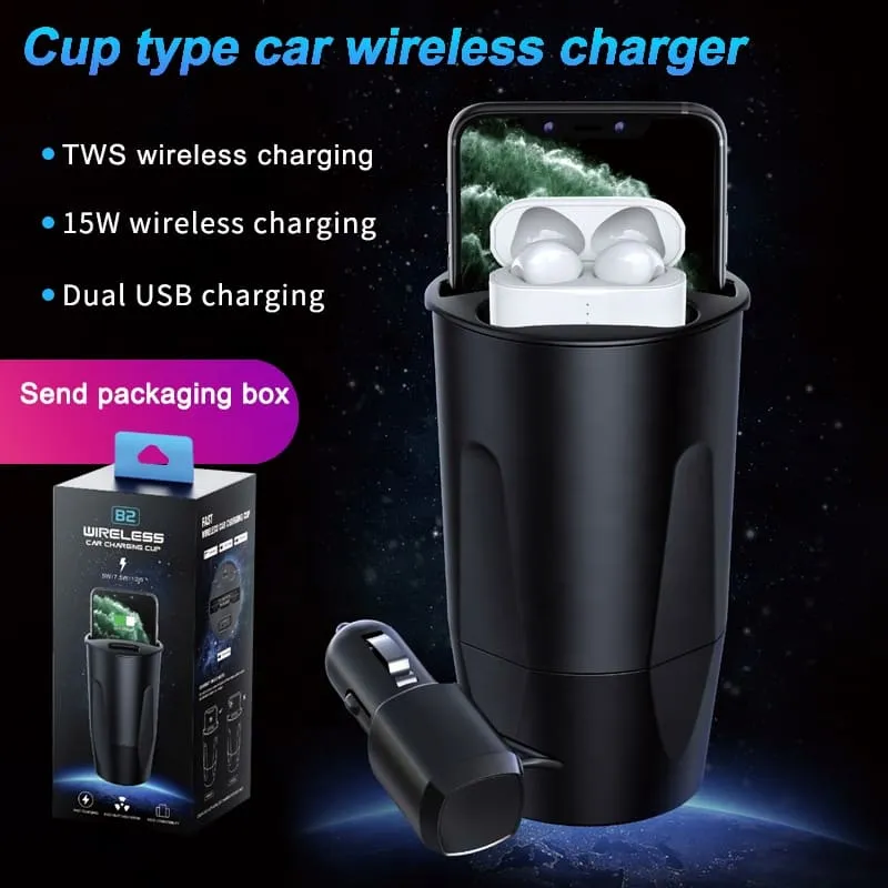 Bezicni Auto Punjac u Obliku Case – 15W Punjenje