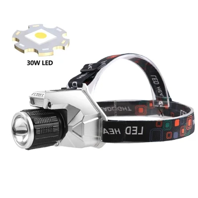Punjiva Naglavna Lampa sa Podesivim Fokusom i Senzorom Pokreta