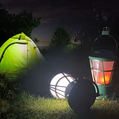 Retro kamperska lampa sa dva moda svetla