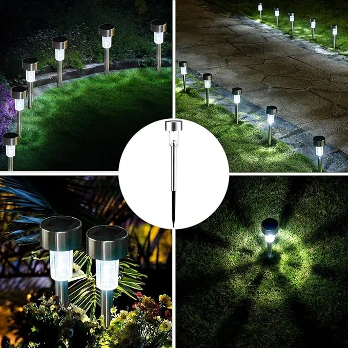 INOX Solarne Lampe Za Dvorište 1+1 GRATIS - MAGIČNO OSVJETLJENJE BEZ RAČUNA ZA STRUJU!