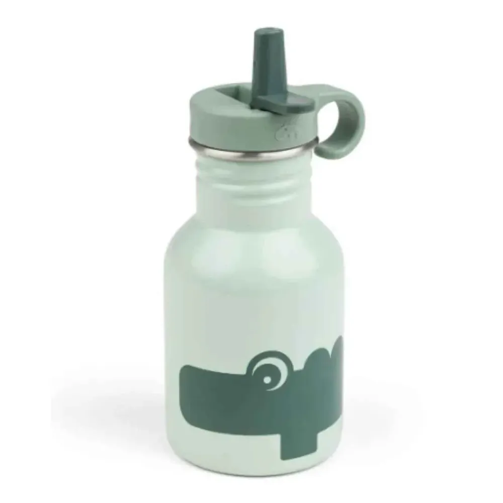 Done Deer® Metalna bočica sa slamkom Croco Green 350 ml