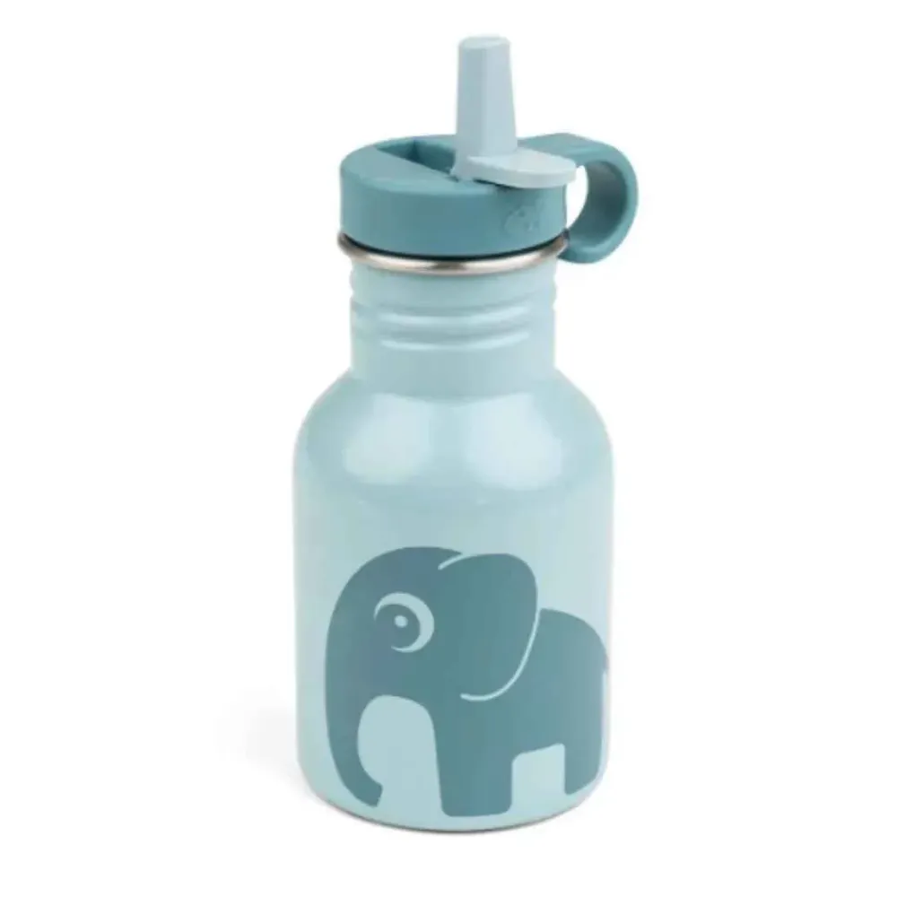 Done Deer® Metalna bočica sa slamkom Elphee Blue 350 ml