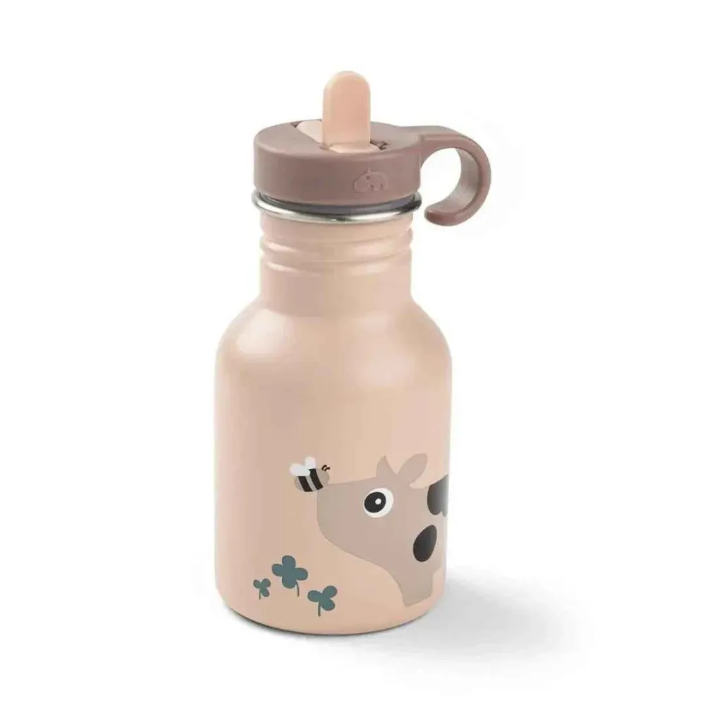 Done Deer® Metalna bočica sa slamkom Tiny Farm Powder 350 ml