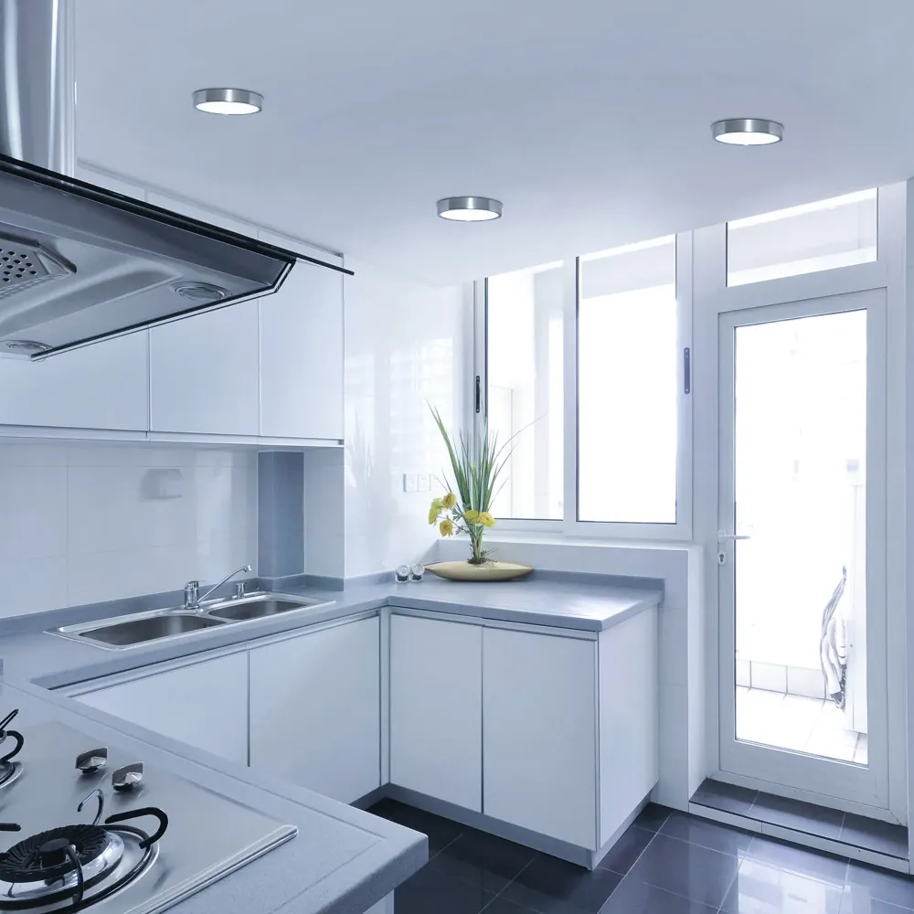 NEXXO LED panel, nadgradni, okrugli, srebrni, 12.5W, CCT, IP20/IP40, Ø170mm