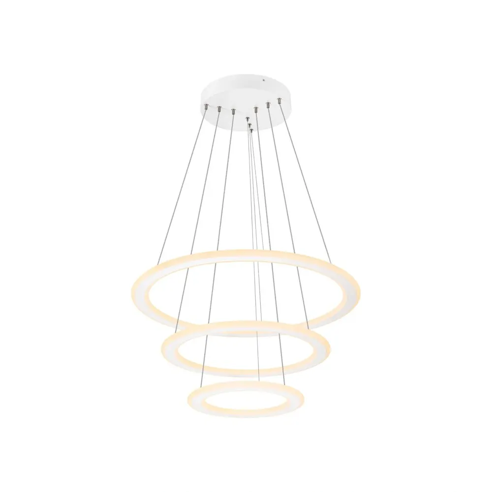 LED luster ONE FLAT, bijeli, DALI, 58W, 2700/3000K, IP20