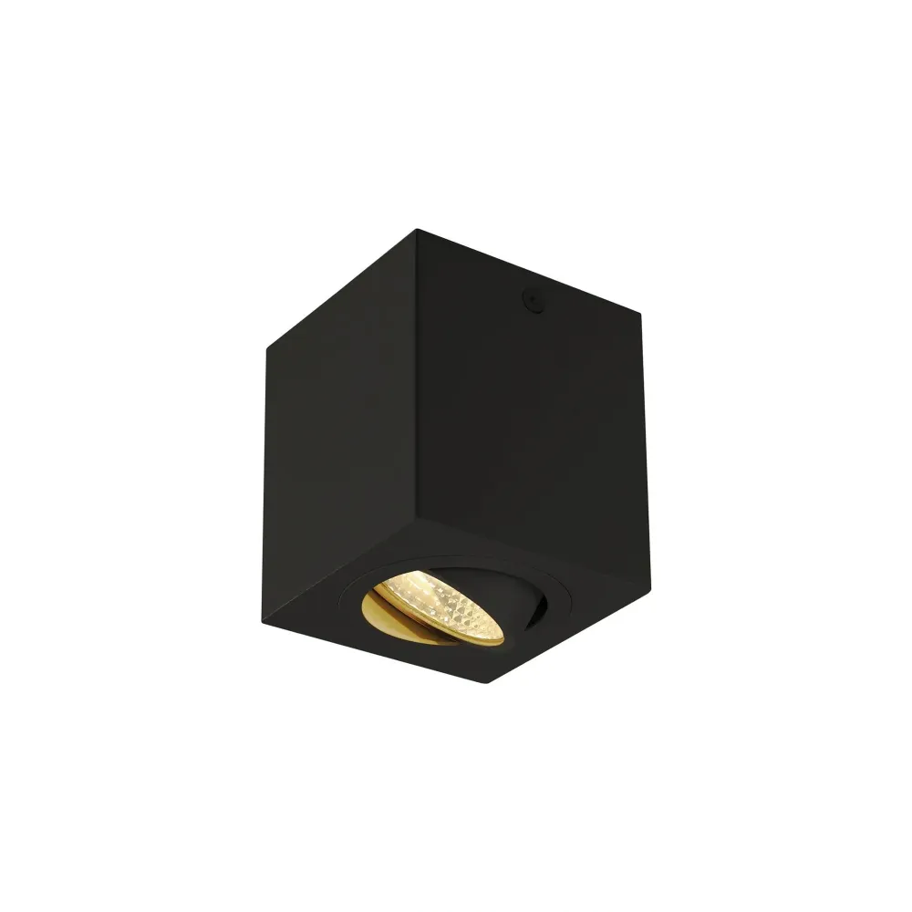 LED spot svjetiljka TRILEDO, stropna, kvadratna, crna, 6.4W, 3000K, IP20